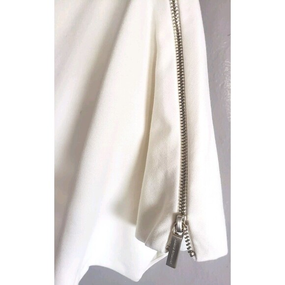 Armani Exchange Sheath Dress  Women's XL Cream Shoulder Zip Wool Blend NWT - Picture 4 of 9